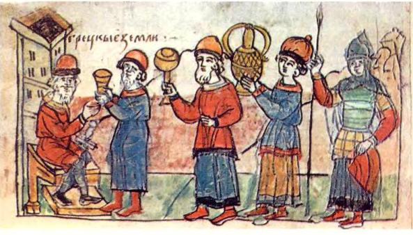 Византийцы подносят дары