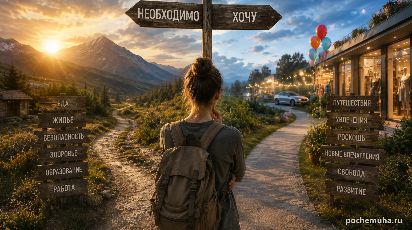 Какая граница между «необходимо» и «хочу»?