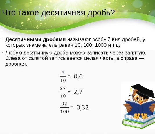 Что такое десятичные дроби?
