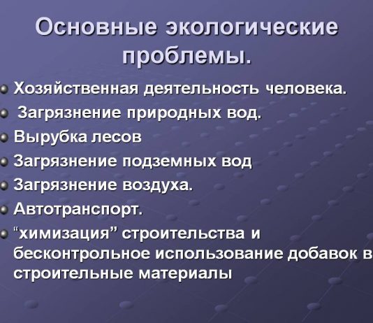 Главная проблема экологии