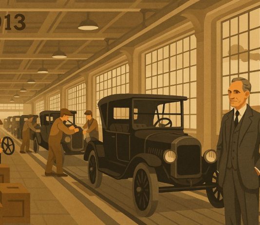 Какая марка первой начала массовое производство автомобилей?