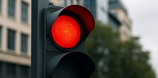 Что означает красный сигнал светофора?