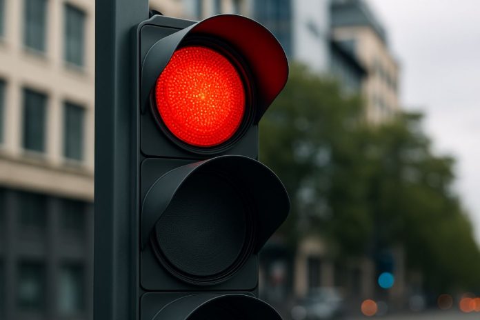 Что означает красный сигнал светофора?