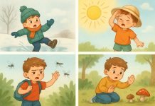 Сезонные опасности: лёд, жара, комары и грибы