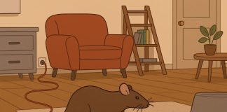 Опасные зоны в квартире: где может застрять или травмироваться крыса