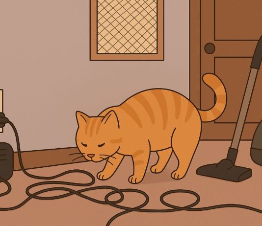 Провода, пылесосы и двери: как обезопасить дом для любопытного кота