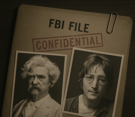 Почему ФБР следило за Марком Твеном и Джоном Ленноном