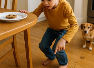 Кто забрал печенье? Найди подсказки