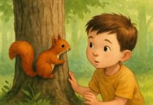 Кто спрятался за деревом?