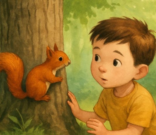 Кто спрятался за деревом?