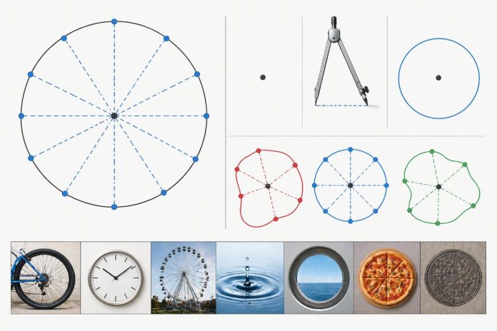 Почему окружность — это множество точек на одинаковом расстоянии от центра?