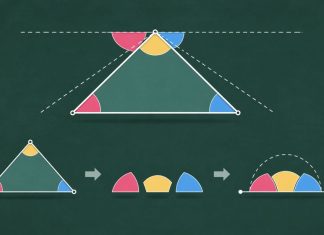 Почему сумма углов треугольника равна 180 градусам?