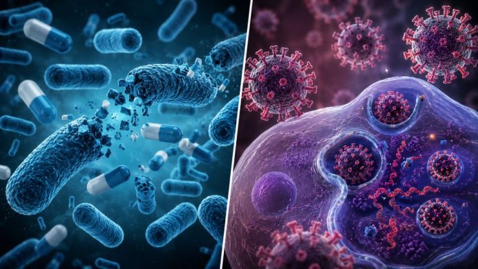 Почему антибиотики не действуют на вирусы?